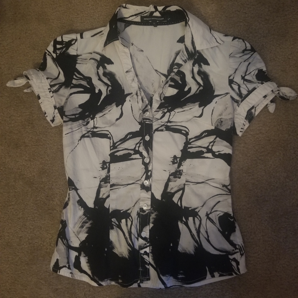 Express Design Studio Collared Top